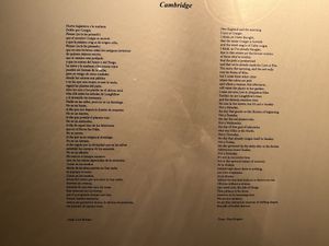 Ode to Cambridge   at Forage in Cambridge