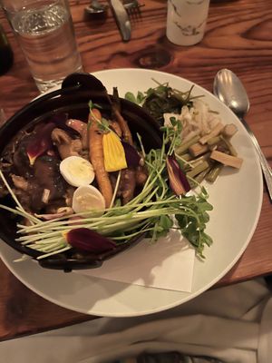 Bipbimbap (vegan, though with requested quail eggs)  at Forage in Cambridge