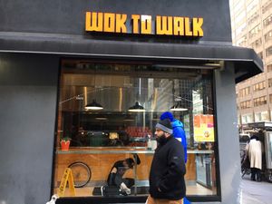 Outside of restaurant at Wok to Walk in New York City
