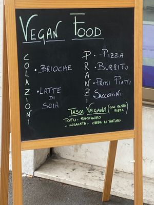 Vegan menu at Antico Desiderio in Padua