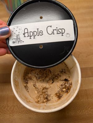 Oats and cinnamon and apple, what more could you want? at Sugar Spell Scoops in Sharpsburg