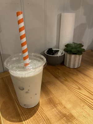Delicious mint chocolate chip milkshake 😍 at Kibae (Formerly Plant Hustler) in Poole