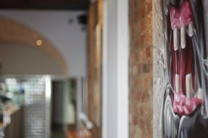 Art work in dirty vegans at Kibae (Formerly Plant Hustler) in Poole