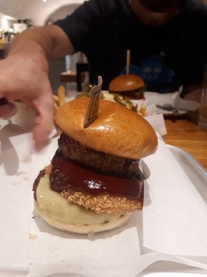 BBQ burger at Kibae (Formerly Plant Hustler) in Poole