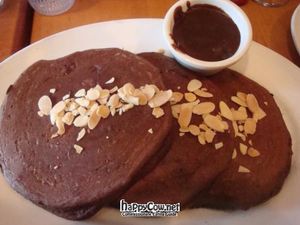 mole chocolate pancakes at Hugo's - West Hollywood in West Hollywood