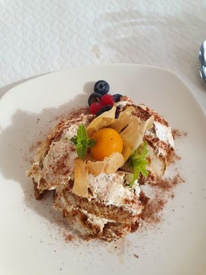 Tiramisu at O Farolim in Ponta Do Pargo