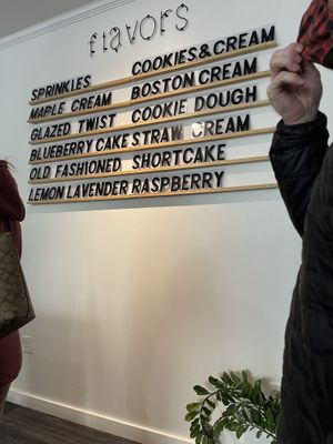 February flavors   at The Vegan Doughnut Company in Lakewood