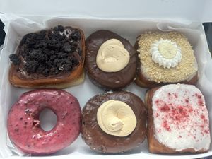 They taste even better than they look!!!  at The Vegan Doughnut Company in Lakewood