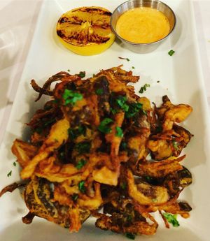 Trumpet mushroom appetizer at Casa Terra in Glendale