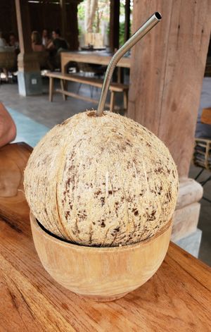 Fresh coconut at Kayu Lembongan in Lembongan