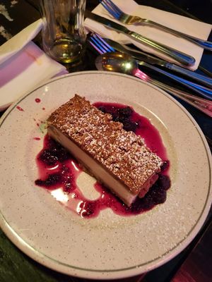 Vegan Caramel Cheezcake at The Moreton Hall in Bury St Edmunds