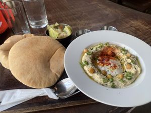 Hummus plate   at Artjuna in Anjuna