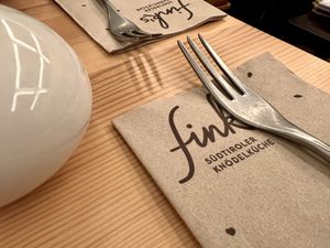 table  at Fink's Südtiroler Knödelküche in Munich