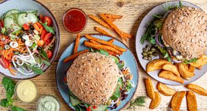 Burgers, Salad, Fries at LoveBurger in Berlin