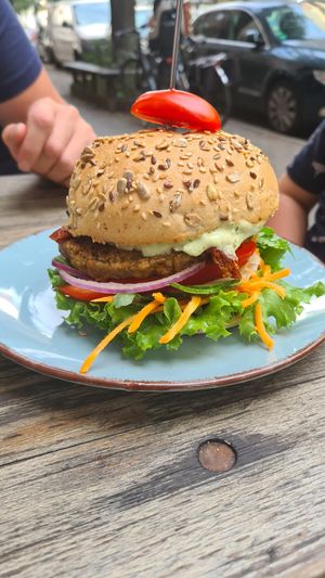 Greek style burger at LoveBurger in Berlin