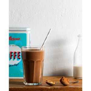 choco energy smoothie with carob and coffe at LoveBurger in Berlin