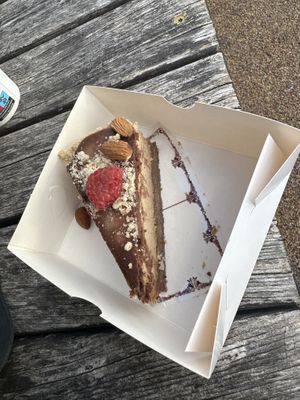 Delicious gluten free cake   at VegB12 in Tallinn