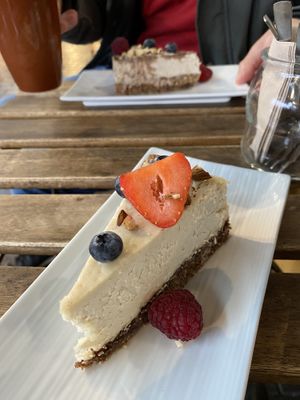 Raw lemon cheesecake. Sooooooooo good!  at VegB12 in Tallinn