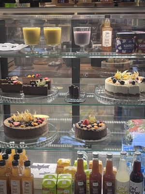 lots of vegan cake  at VegB12 in Tallinn