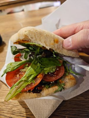 Sandwich (5.5€) at VegB12 in Tallinn