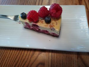 Cake at VegB12 in Tallinn