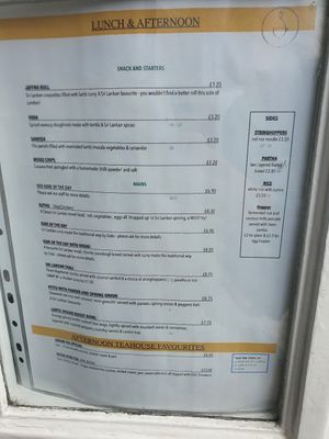 Menu at Pekoe Mellow Tea House in West London