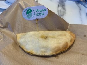 Vegan empanada at Natur'all in Lagos