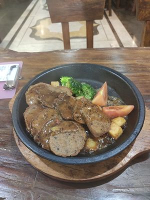 Veggie pork. at DaFo Vegetarian in Guangzhou