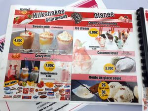 menu1 at Waffles Folies in Paris