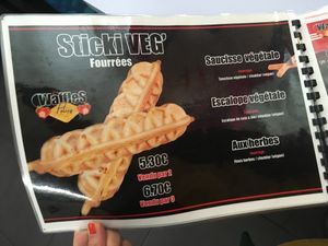 Vegan sticki veg  at Waffles Folies in Paris