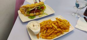 Vege Burger at Waffles Folies in Paris