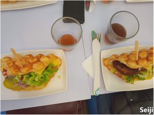 Gaufres Vegan salées at Waffles Folies in Paris