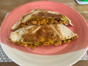 Trip to Mexico Crunchwrap at Plantarium Cafe in Stratford-upon-avon