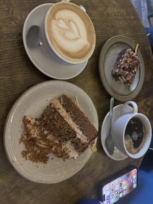 Biscoff cake and Rocky Road   at Plantarium Cafe in Stratford-upon-avon