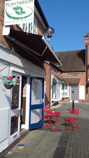 Courtyard at Plantarium Cafe in Stratford-upon-avon