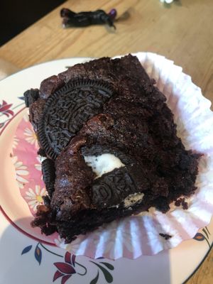 Oreo brownie ❤️ at Plantarium Cafe in Stratford-upon-avon
