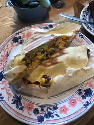 Mexican crunch at Plantarium Cafe in Stratford-upon-avon