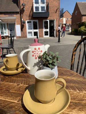 green tea at Plantarium Cafe in Stratford-upon-avon