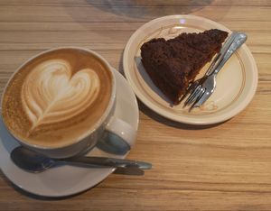 Great coffee and cakea at Plantarium Cafe in Stratford-upon-avon