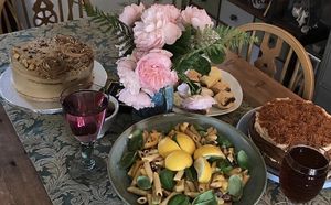 Massive cakes specially made for a Birthday! at Plantarium Cafe in Stratford-upon-avon