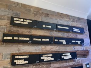 Menu board  at Plantarium Cafe in Stratford-upon-avon