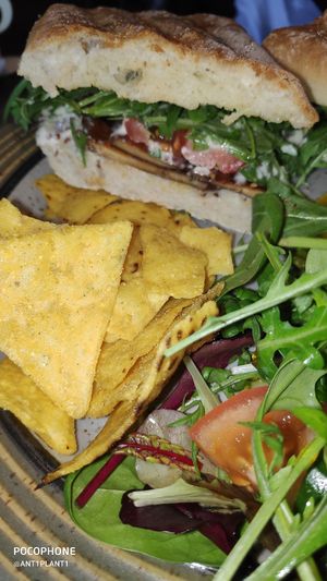 Tofu Steak Panini at Plantarium Cafe in Stratford-upon-avon