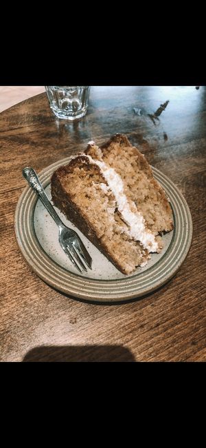 Lemon cake  at Plantarium Cafe in Stratford-upon-avon