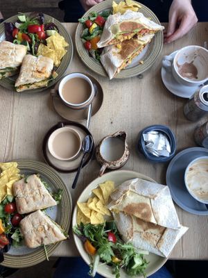Our amazing spread at Plantarium Cafe in Stratford-upon-avon