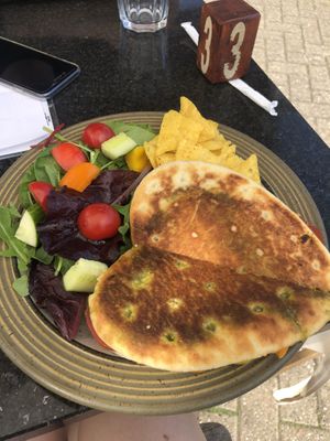 Grilled focaccia  at Plantarium Cafe in Stratford-upon-avon