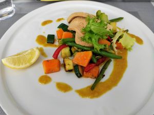 Appetizer - grilled veggies & tofu at Hotel Villa Magdalena in Krapinske Toplice