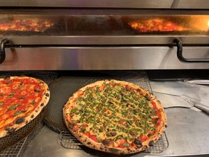 marinara and vegan combo at Scottie's Pizza Parlor in Portland