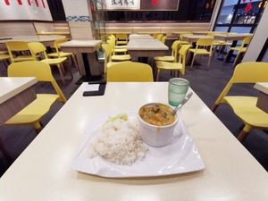 curry veggies with rice at Good Vegetarian Restaurant 上善素餐廳 in Hong Kong Island