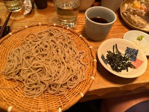 Soba noddles with tempura   at Gonpachi - Asakusa Azumabashi in Tokyo