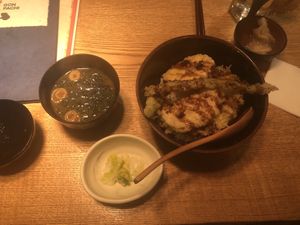 Tendon Set at Gonpachi - Asakusa Azumabashi in Tokyo